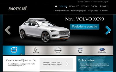 Autokuća Baotić – multi-brand web stranica